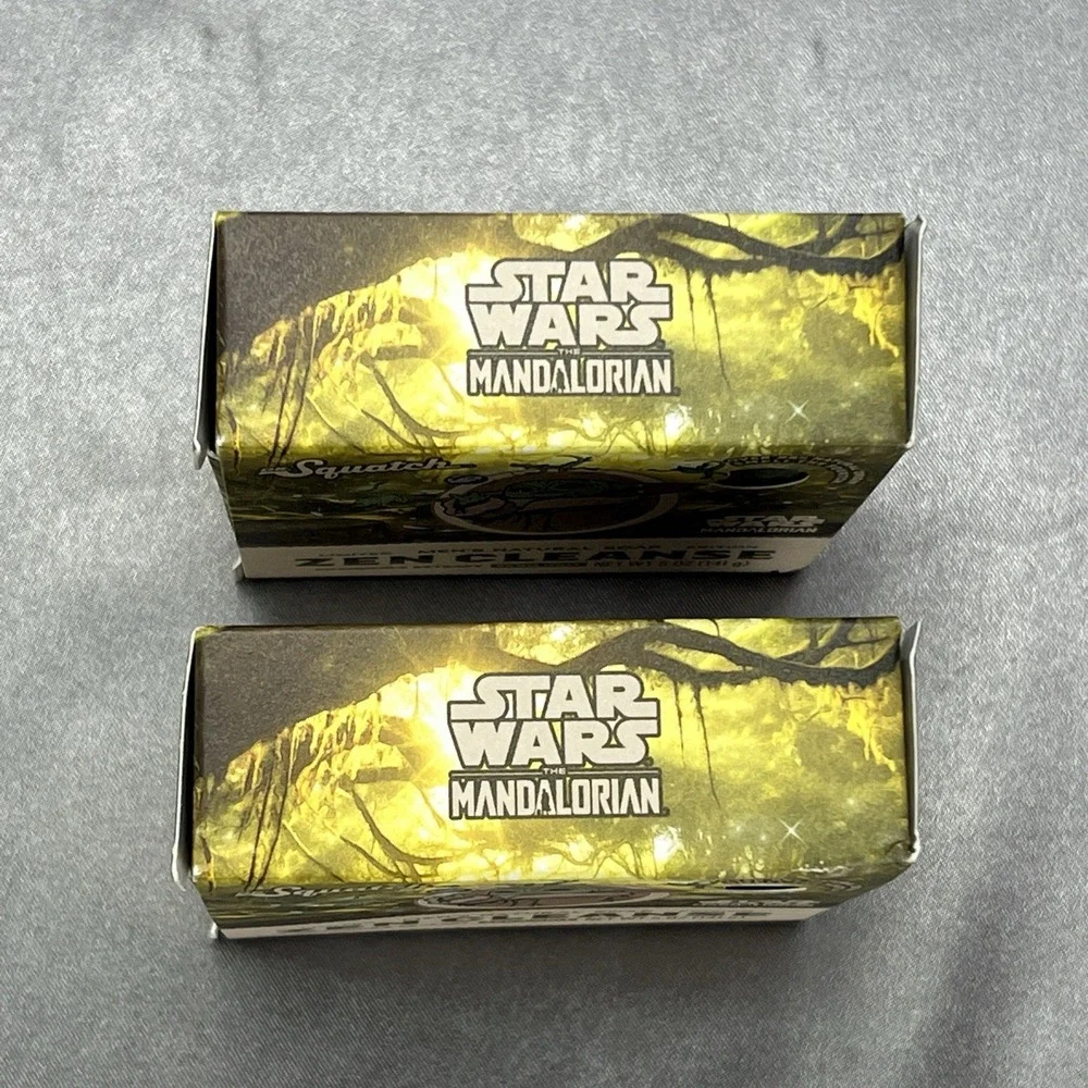 Lot of 2 - Dr Squatch Mandalorian Zen Cleanse Star Wars Limited Edition Mens Bar
